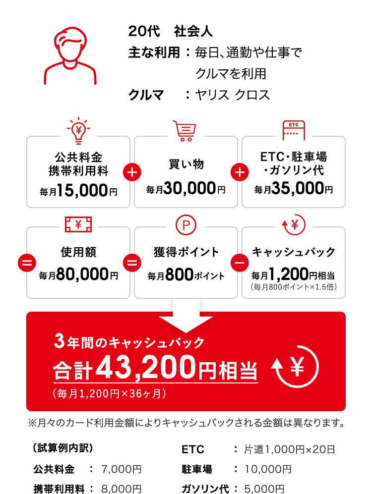 TS CUBIC CARD「使ってバック」  宮崎トヨタ