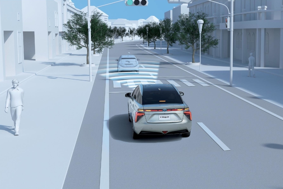 先行車発進告知機能 作動イメージ